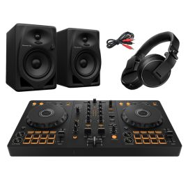 Pioneer DJ DDJ-FLX4, DM-50D & HDJ-X5 DJ Package
