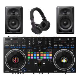 Pioneer DJ DDJ-REV7, DM-40 + HDJ-CUE1 DJ Package