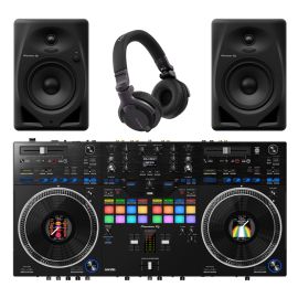 Pioneer DJ DDJ-REV7, DM-50D + HDJ-CUE1 DJ Package