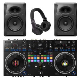 Pioneer DJ DDJ-REV7, VM-80 + HDJ-CUE1 DJ Package