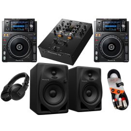 Pioneer DJ 2x XDJ-1000 + DJM250 MK2 + DM-50D + HDJ-X5 Bundle