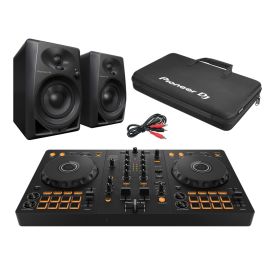 Pioneer DDJ-400 Controller, DM-40 Active Speakers, Headphones & Bag