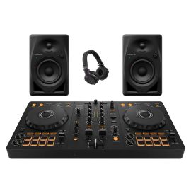 Pioneer DJ DDJ-FLX4, DM-40D-BT and HDJ-CUE1
