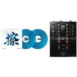 Pioneer DJ DJM-250 MK2 DJ Mixer + Rekordbox DVS Control Vinyl (Blue)