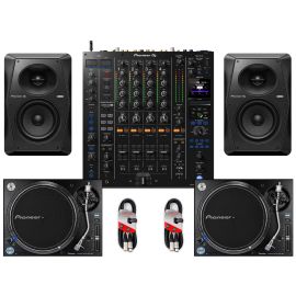 Pioneer DJ PLX-1000 (PAIR) & DJM-A9 & VM-50 (PAIR) & CABLES