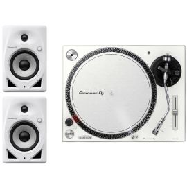 Pioneer DJ PLX-500-W & DM-50D-W Package