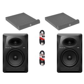 Pioneer DJ VM-80 (Pair) & Isolation Pads & Cables