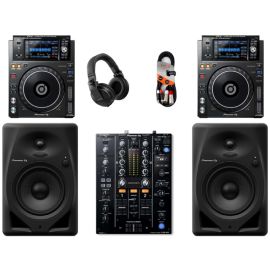 Pioneer DJ XDJ-1000 MK2 + DJM450 + DM-50D + HDJ-X5 BLACK