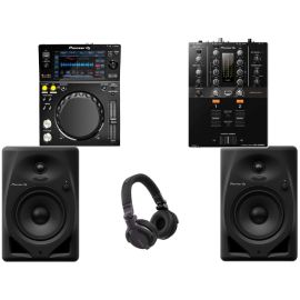 Pioneer DJ XDJ-700, DJM-250 MK2, DM-50D + HDJ-CUE1