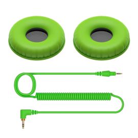 Pioneer HC-CP08-G Cable And Ear Pads For HDJ-CUE1 (Green)