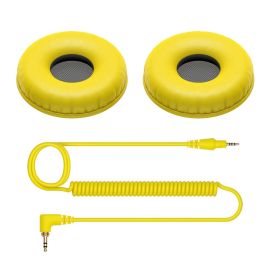 Pioneer HC-CP08-Y Cable And Ear Pads For HDJ-CUE1 Yellow