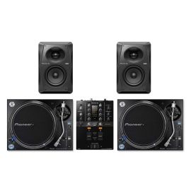 Pioneer PLX-1000 & DJM-250 MK2 Package With S-DJ50X Monitor Speakers