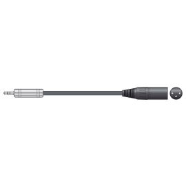QTX 3.5MM Stereo Jack - XLR Male Lead 0.5
