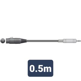QTX 3.5MM Stereo Jack - XLR Female Lead 0.5
