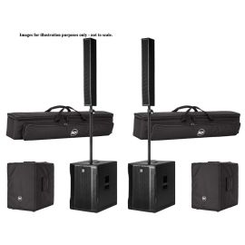RCF 2x Evox 12 Active Two Column Array Speaker System with Covers
