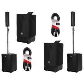 RCF Evox J8 1400W Active Two-Way Array Speaker Bundle