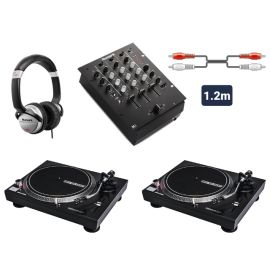 Reloop RP-2000 MKII Turntables & Numark M4 Black Mixer Package