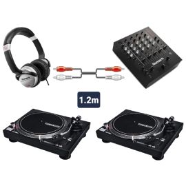Reloop RP-4000 MKII Turntables & Numark M6 USB Black Mixer Package