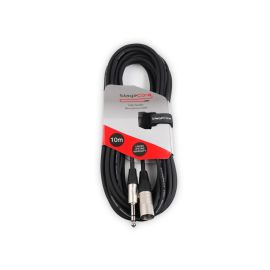 StageCore CORE163LU10-BK 6.35mm Stereo Jack - Male XLR 10m (Single)