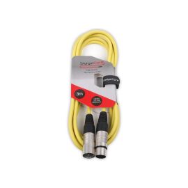 StageCore CORE350LU3-YE Male XLR - Female XLR 3M Yellow