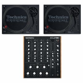 Technics SL-1210MK7 Pair with Ecler WARM4 Rotary Mixer