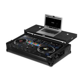 UDG Ultimate Flight Case Pioneer DJ  DDJ-REV7 Black Plus (Laptop Shelf And Wheels)
