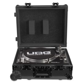 UDG FlightCase Multi Format Turntable + Trolley & Wheels (Black)