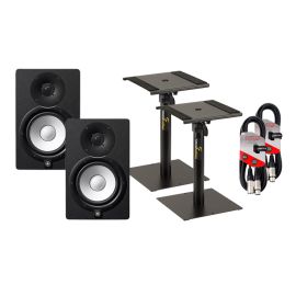 Yamaha HS5 (PAIR) With Desktop Speaker Stands + Cables Package