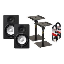 Yamaha HS7 (PAIR) With Desktop Speaker Stands + Cables Package