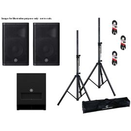 Yamaha Nexo DXR10 Mk2 +1x DXS12 MK2 + Stands + Cables