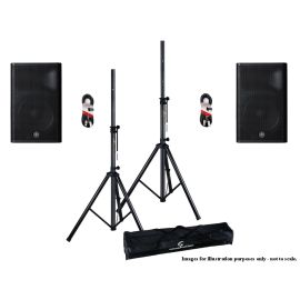 Yamaha Nexo DXR15 MK2 Stands + Cables Package