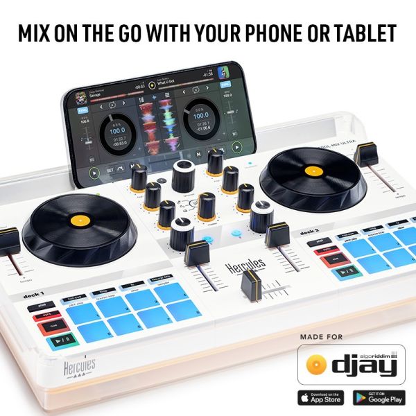 Hercules DJControl Mix Ultraヘッドフォンセット Hercules DJControl Mix Ultra | Portable Bluetooth DJ Controller