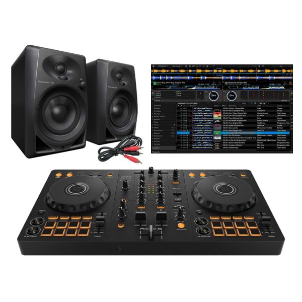 Pioneer DDJ-FLX4 Controller + DM-40D Active Speakers