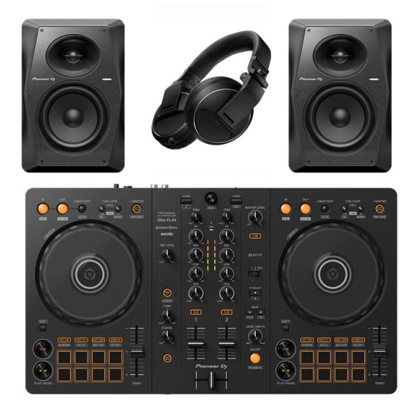 Pioneer DJセット DDJ-FLX4 HDJ-X5 DDJ-FLX4 + HDJ-CUE1 Bundle
