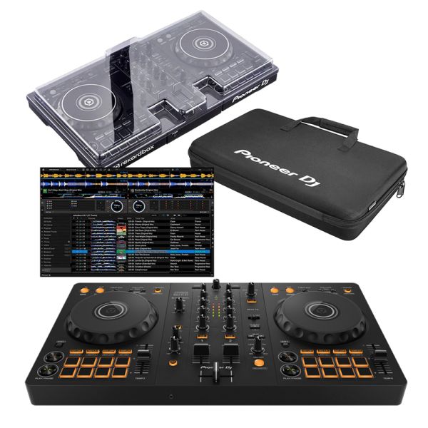 Pioneer DDJ-FLX4 rekordbox Controller + Decksaver + DJC-B Bag
