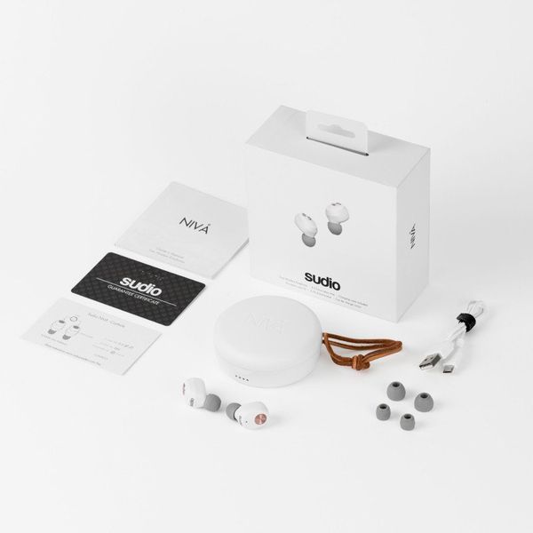 ☆期間限定GWセール☆Sudio NIVA White ワイヤレスイヤフォン Sudio Niva Bluetooth In-Ear Headphones (White)