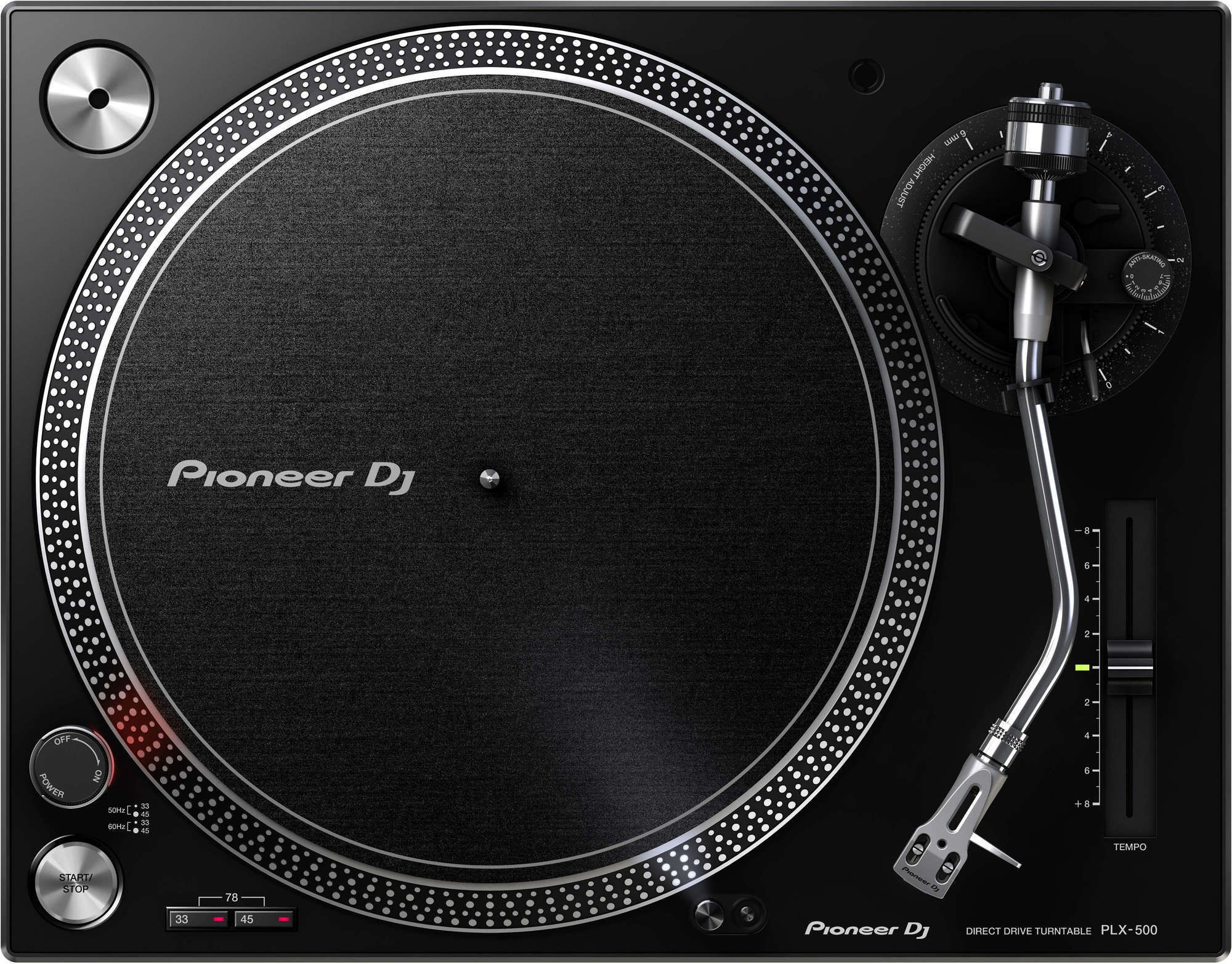 Pioneer PLX-500-K Direct Drive USB Turntable (Black)