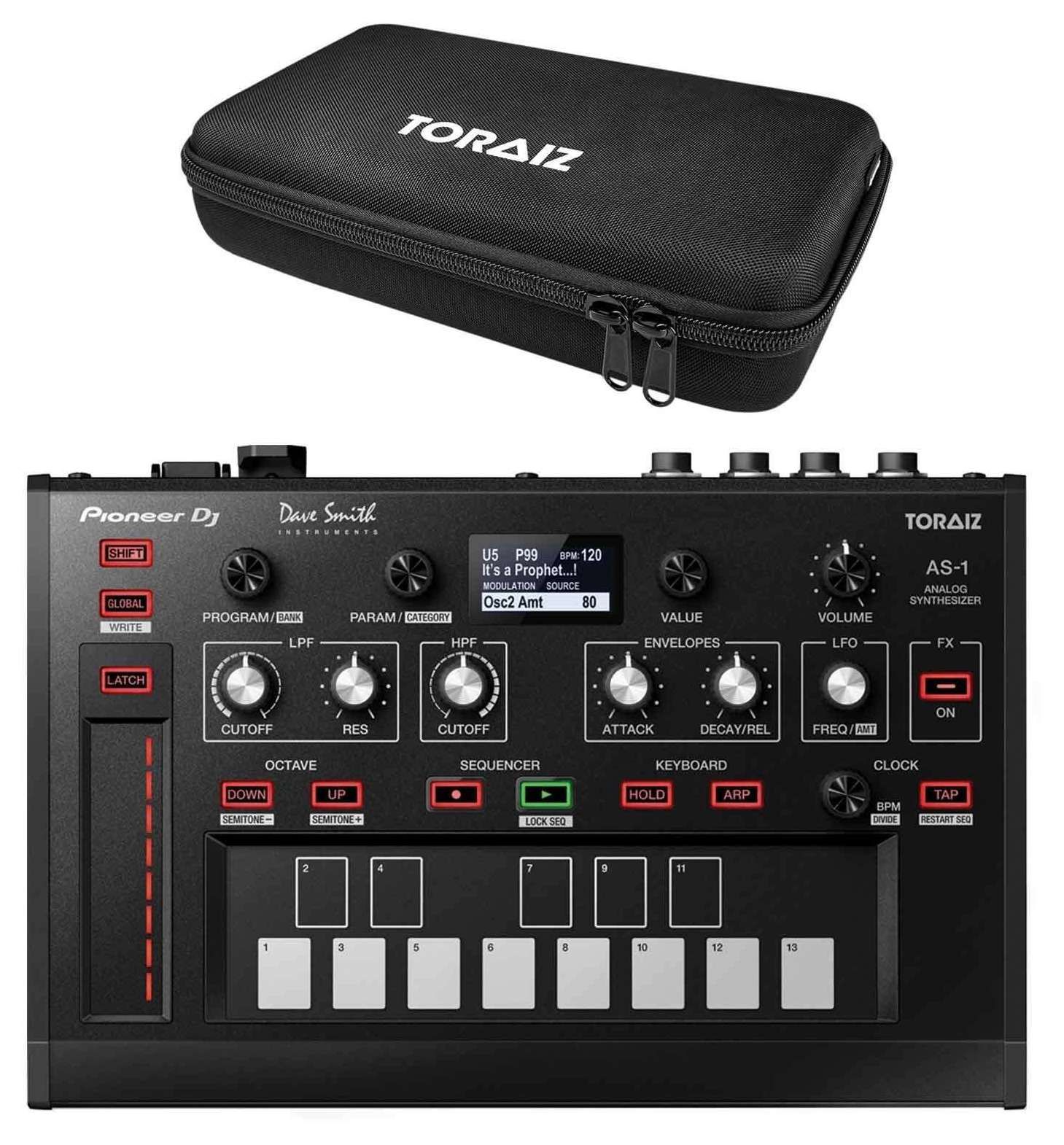 Pioneer TORAIZ AS-1 Monophonic Analog Synth With DJC-TAS1 Carry