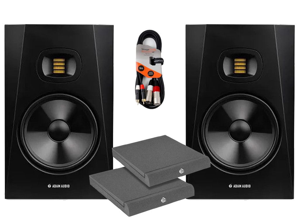 Adam Audio T8V ペア Adam Audio T8V (Pair) With Isolation Pads & Cables Package