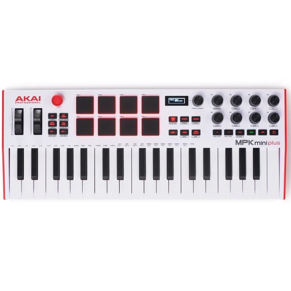 Akai MPK Mini Plus White MIDI Keyboard | DJ Superstore