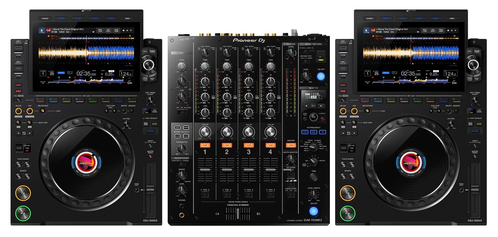 AlphaTheta CDJ-3000X + DJM-750 MK2 Bundle