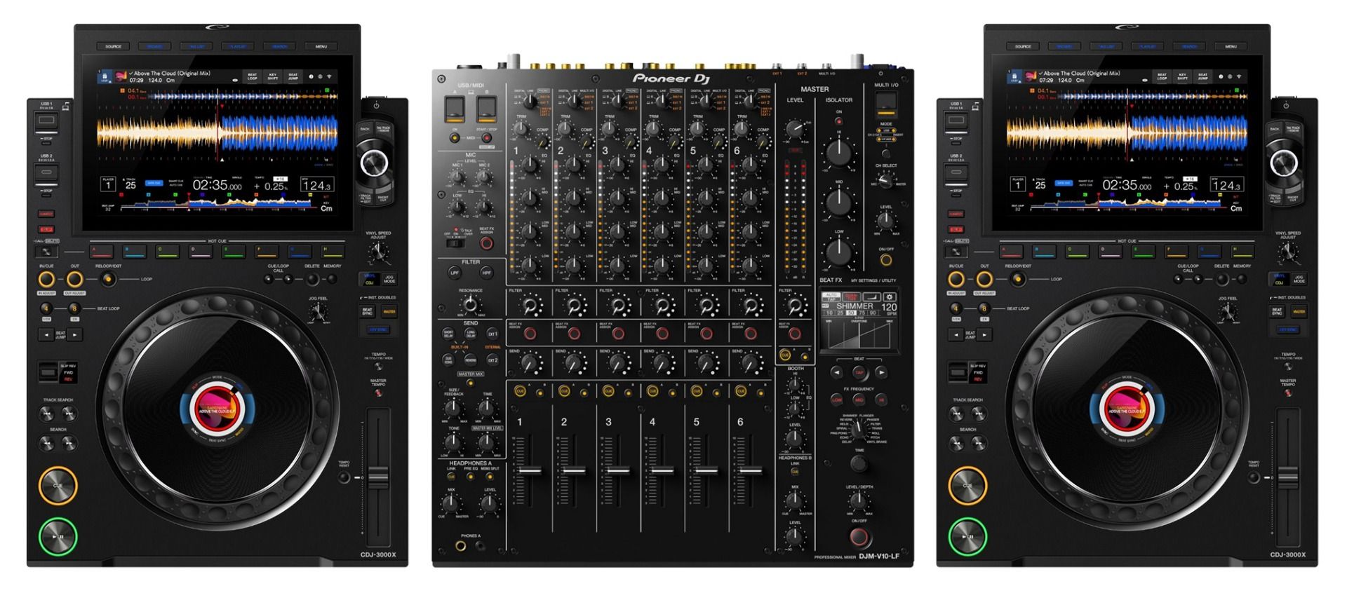 AlphaTheta CDJ-3000X + DJM-V10-LF Bundle