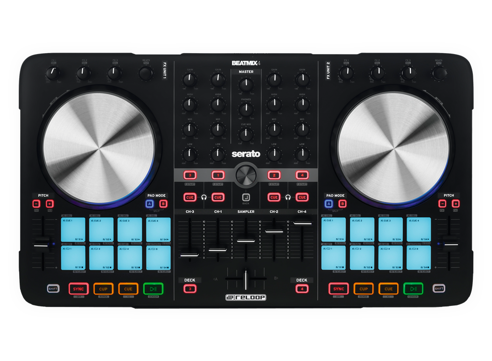 Reloop BeatMix 4 MK2 Serato Controller With DJ Intro