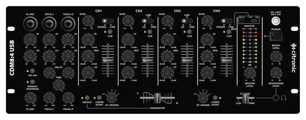 Citronic CDM8:4 USB Mixer Citronic CDM8:4 USB Mixer