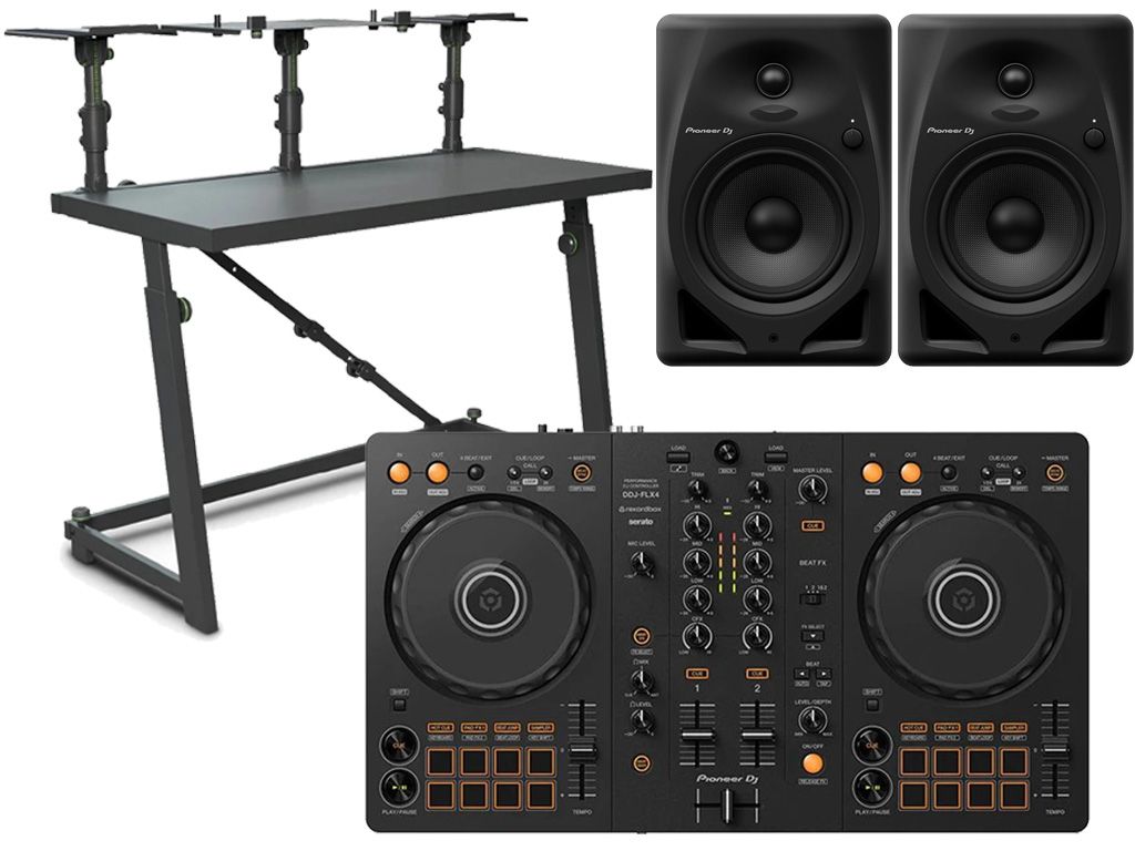 Pioneer DJ DDJ-FLX4, DM-50D, HDJ-CUE1, Gravity FDJT01