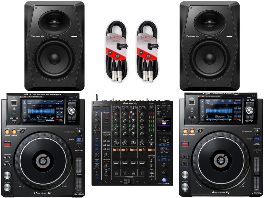 Pioneer DJ XDJ-1000 MK2, DJM-A9, VM-70