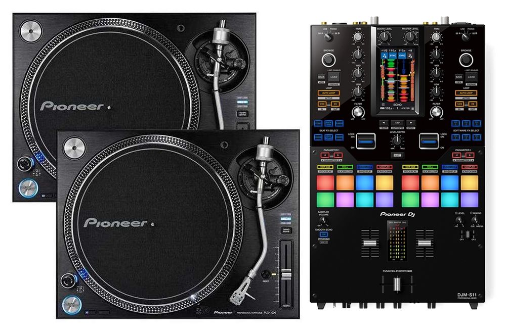 Pioneer PLX-1000 & DJM-S11 DJ Package