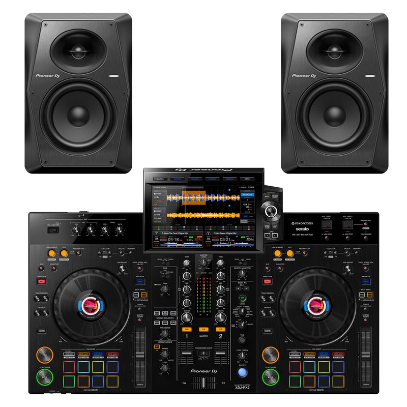 Pioneer DJ XDJ-RX3 All-In-One DJ System + VM-70 Active Speakers