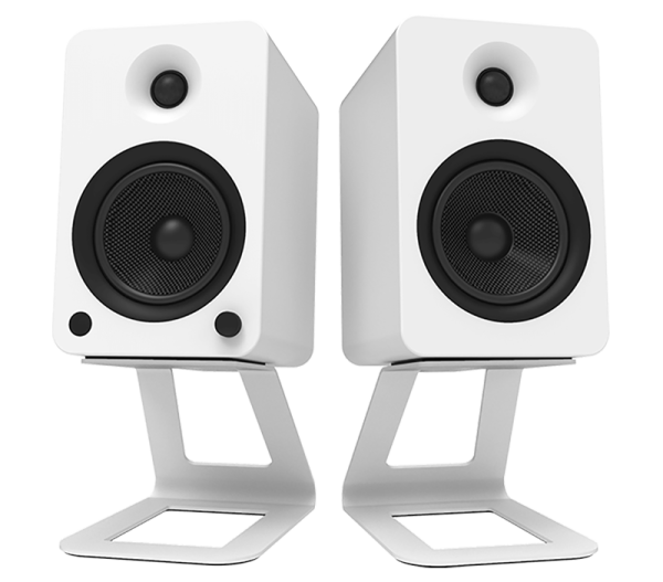 Kanto デスクトップスピーカースタンド SE6 ホワイト Kanto Desktop Speaker Stands (SE6 Large) - White (Pair)