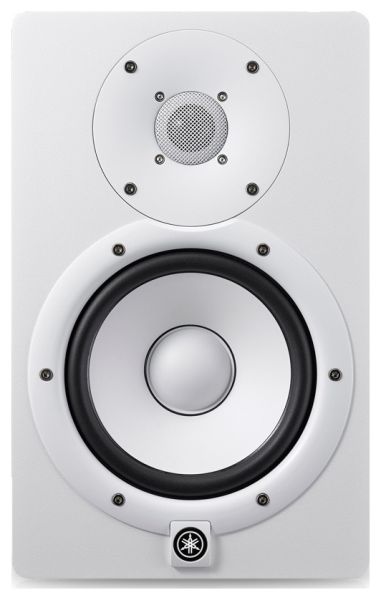 Yamaha HS7 White (PAIR) With Isolation PADS & Cables Package
